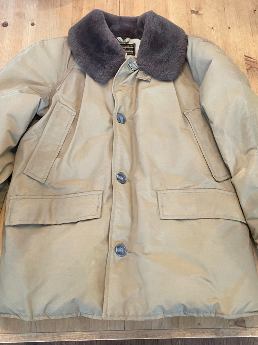 Eddie Bauer Yukon Down Jacket with Brown Trim